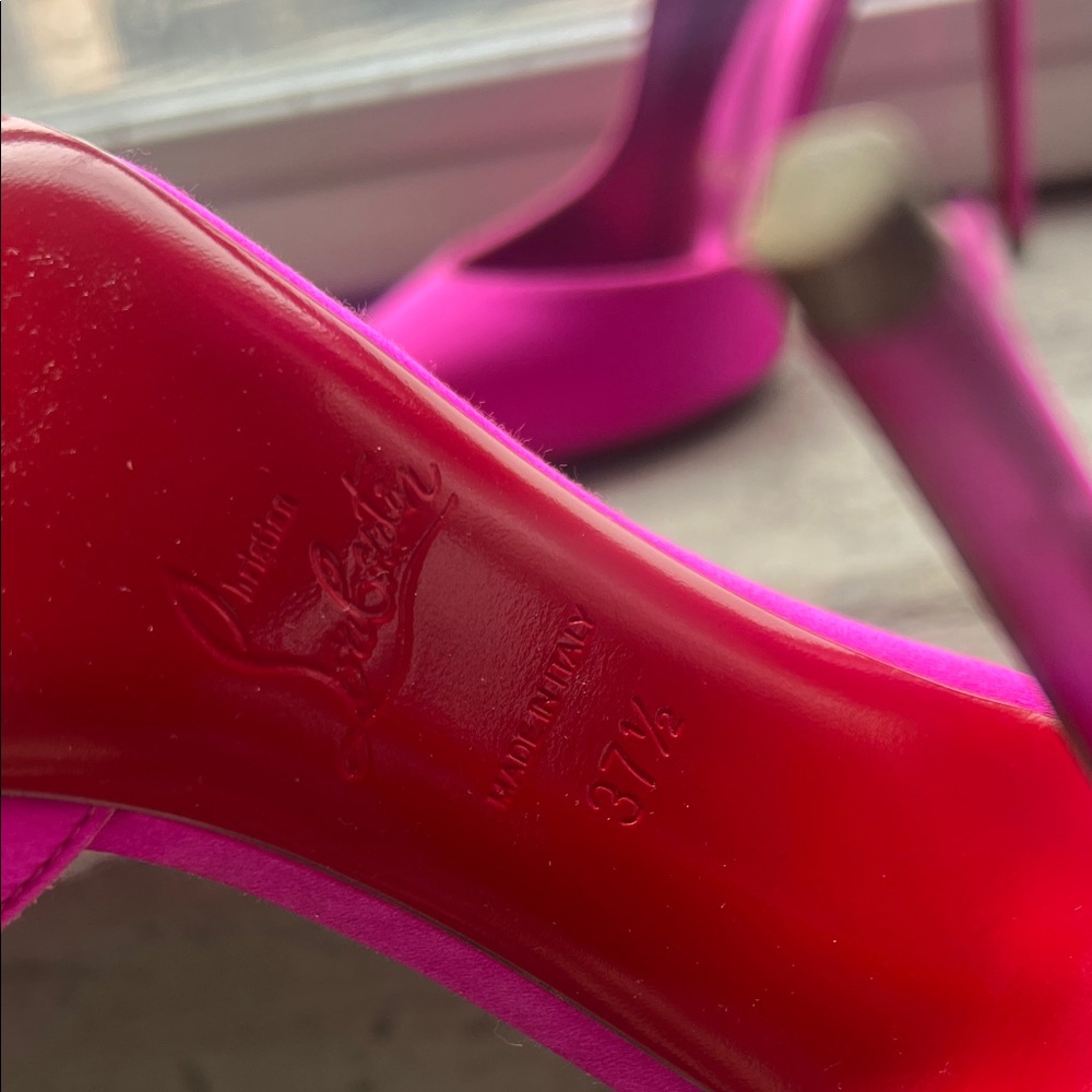 Christian Louboutin Vibrant Pink Heels - Picture 3 of 5